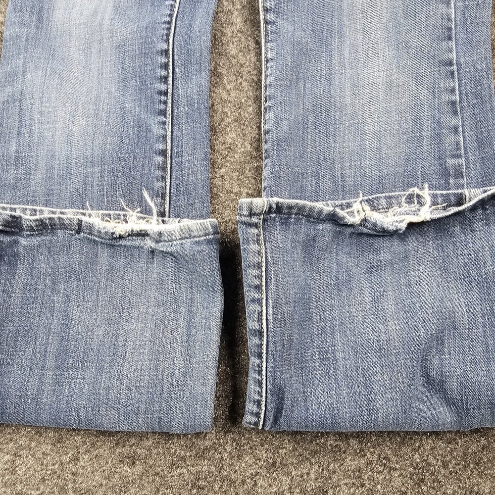 American Eagle Original Boot Jeans Womens 8 Long Stretch Bootcut Blue Denim - Picture 8 of 9
